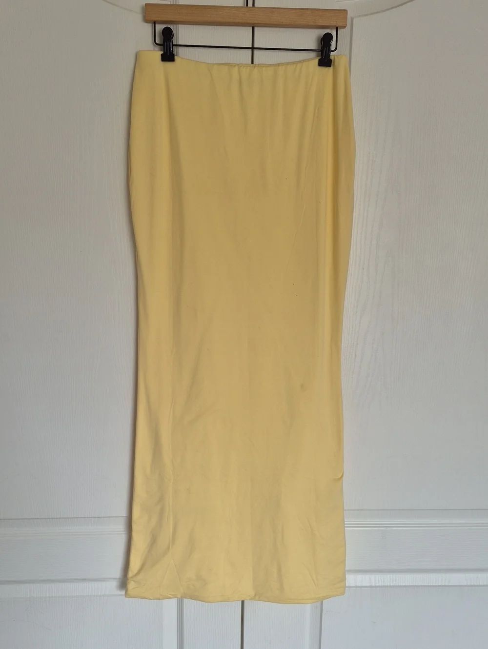 Yellow Women's Maxi Skirt - Lightweight Summer Pencil Skirt